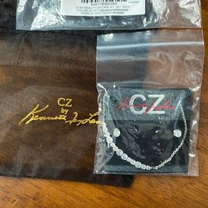 NWT CZ by Kenneth Jay Lane necklace and earrings set